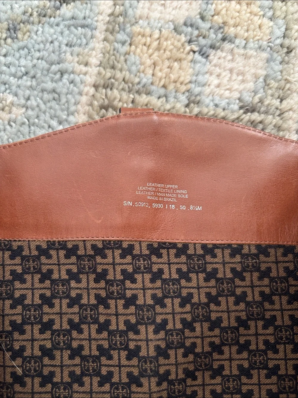 Tory Burch Chestnut Leather Tall Riding Boots
